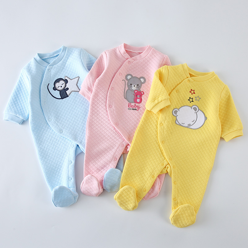 Romper Onesie Baby - Baby Cotton Rompers Clothes Newborn Long