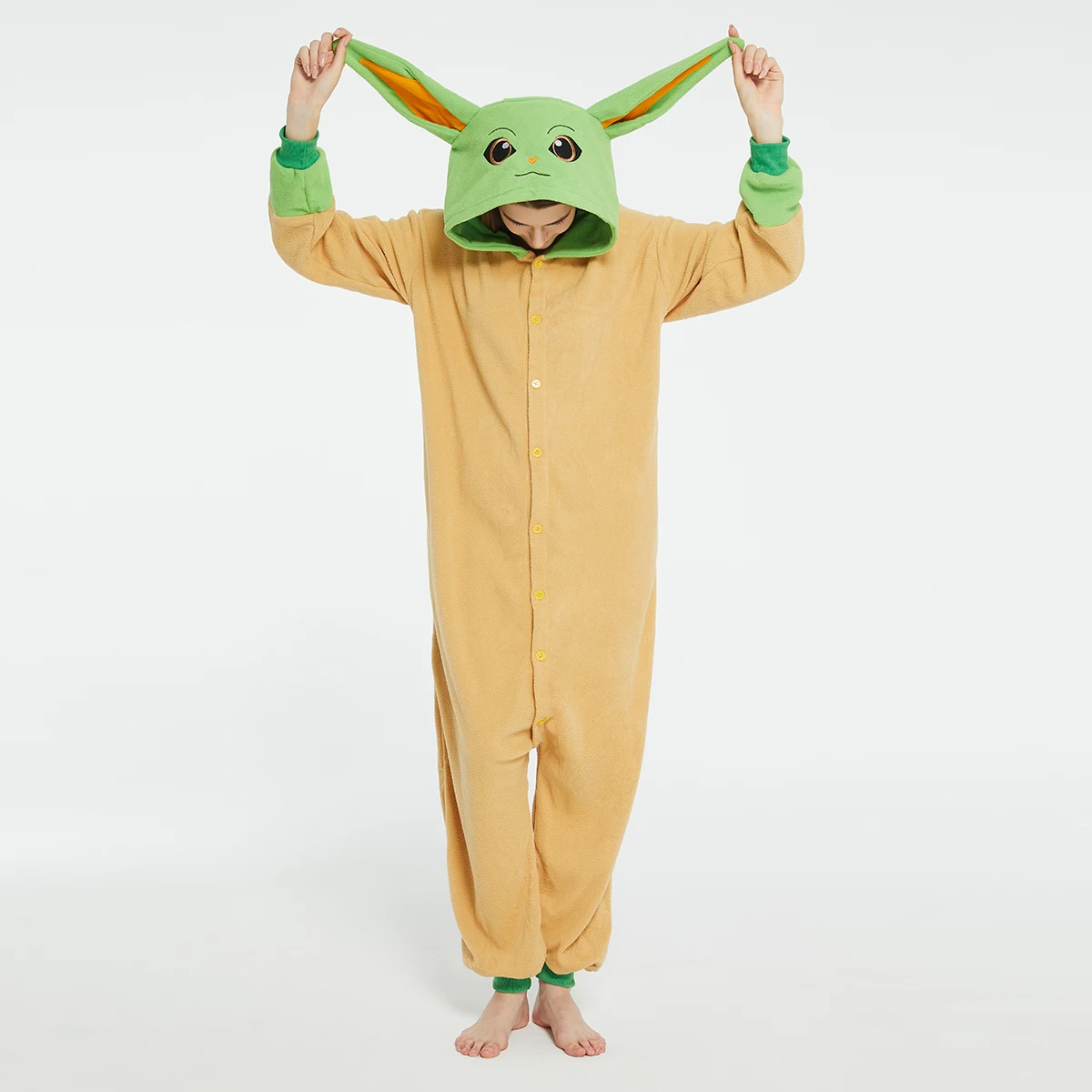 Romper Onesie Baby - Adults Yoda Baby Grogu Onesies Halloween