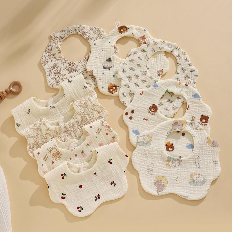 ✰✪1PC Baby Bibs Cotton Newborn - Baby Clothing Fabric ulasan dan harga