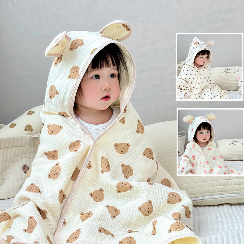 Baby Bath Towel 4 Layers Gauze - Baby Clothing Fabric ulasan dan harga