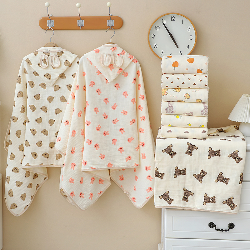 Baby Bath Towel 4 Layers Gauze - Baby Clothing Fabric ulasan dan harga