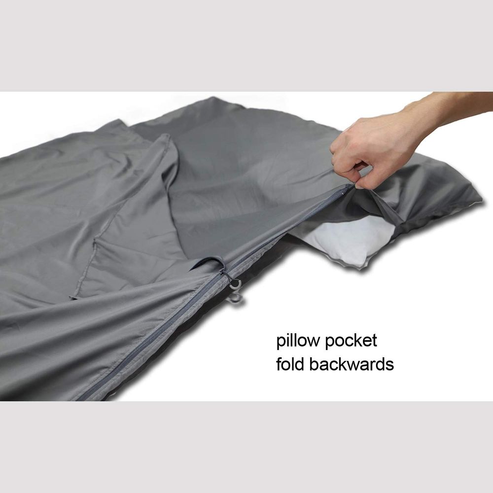 Silky Sleng Bag Liner with Two - Fleece Sleep Bag ulasan dan harga