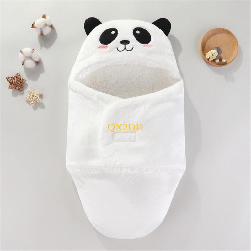 QX2D Newborn Baby Wrap Blanket - Fleece Sleep Bag ulasan dan harga