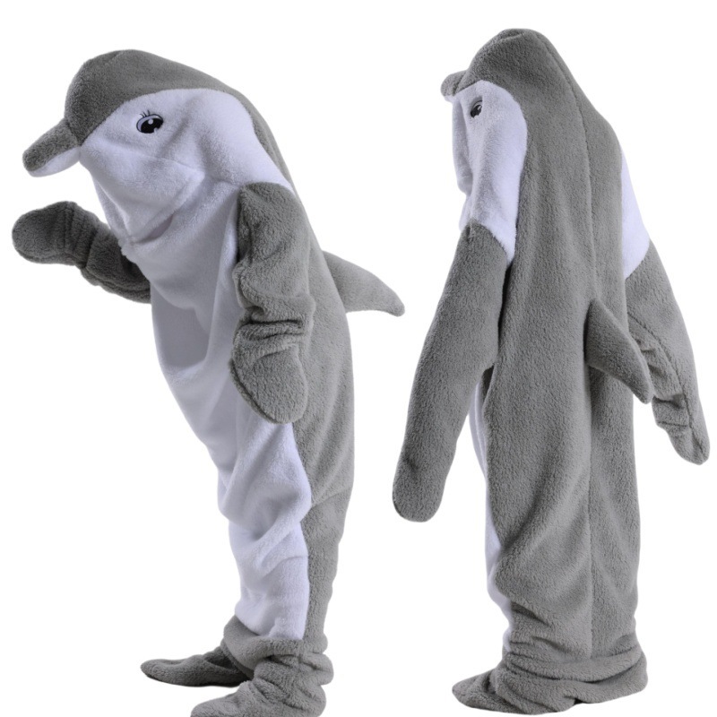 2024 Shark Dolphin Whale Sleep - Fleece Sleep Bag ulasan dan harga