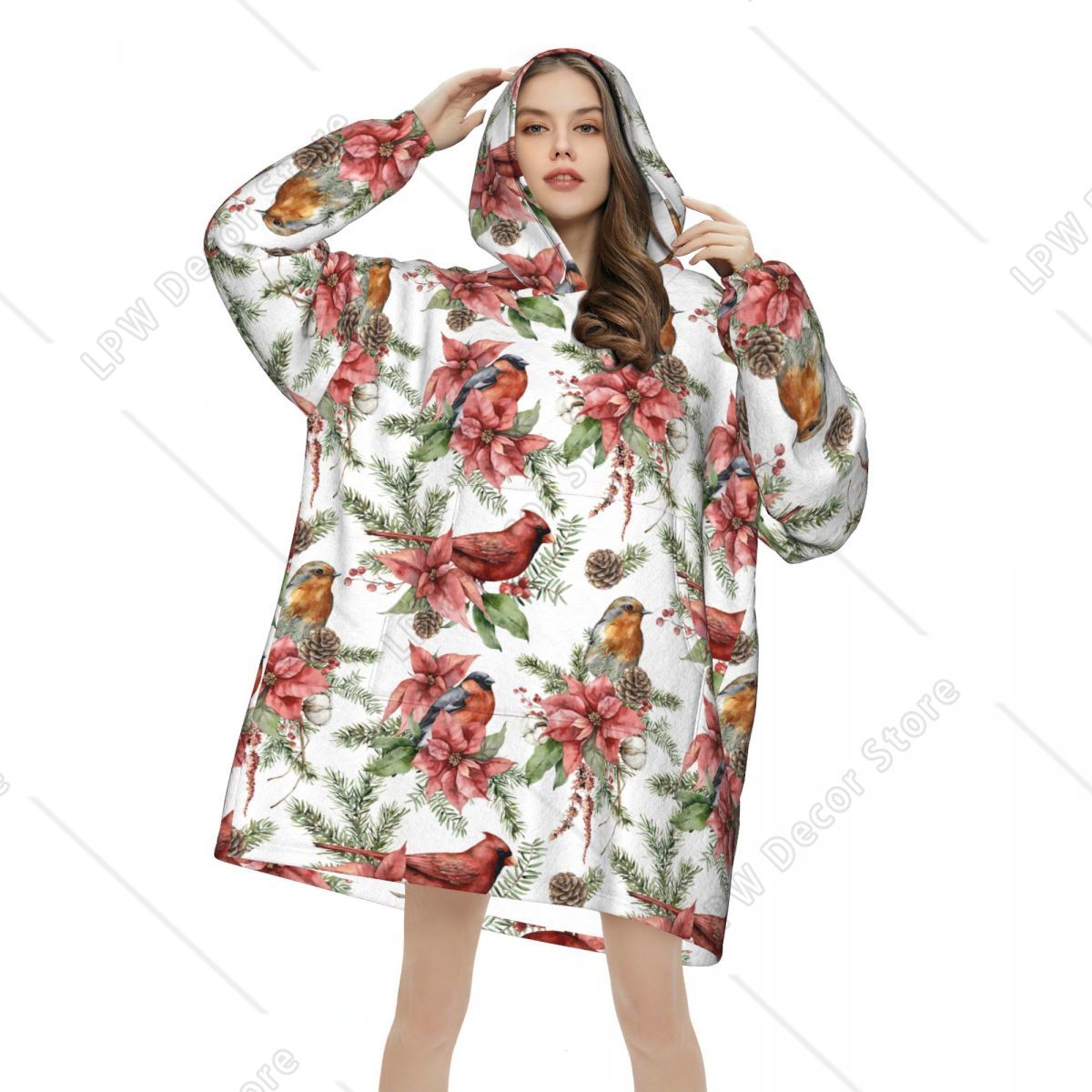 Red Northern Cardinal Bird Bla - Fleece Sleep Bag ulasan dan harga