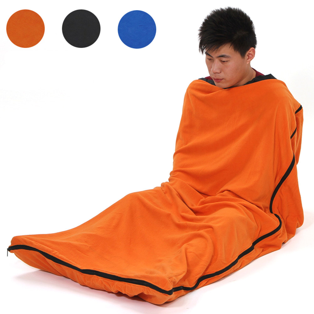 Portable Sleeping Bag Orange P - Fleece Sleep Bag ulasan dan harga