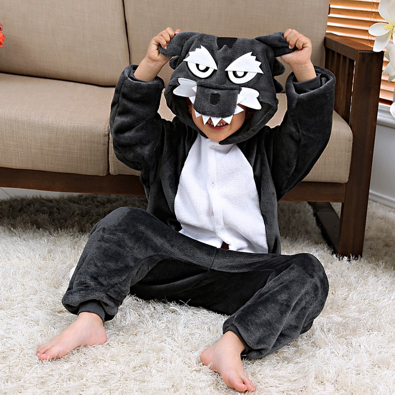 Child Boys Grey Wolf Panda Bir - Romper Onesie Baby ulasan dan harga