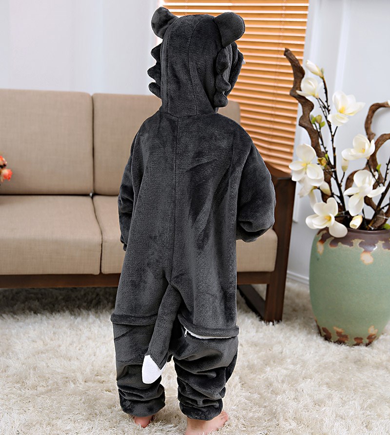 Child Boys Grey Wolf Panda Bir - Romper Onesie Baby ulasan dan harga
