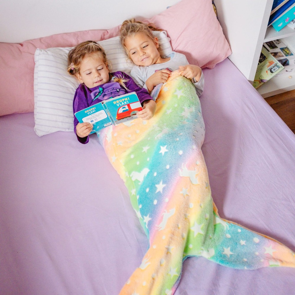 Flannel Mermaid Sleeping Bag U - Fleece Sleep Bag ulasan dan harga