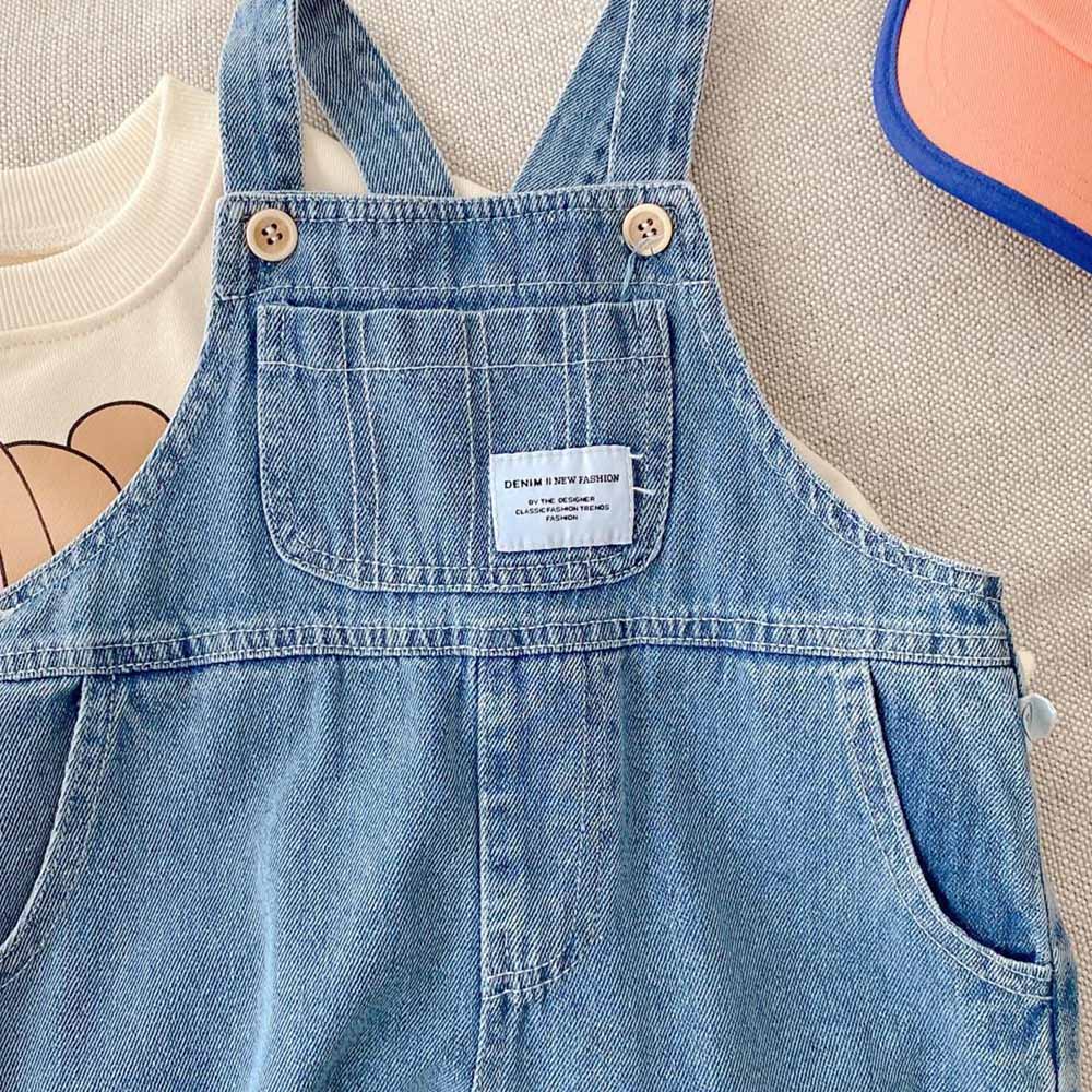 Girls Jumpsuit Blue Denim Soli - Baby Clothing Boutique ulasan dan harga