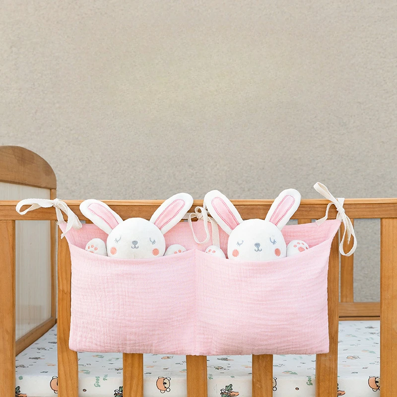 2Pockets Bedside Hanging Diape - Baby Clothing For Bed ulasan dan harga