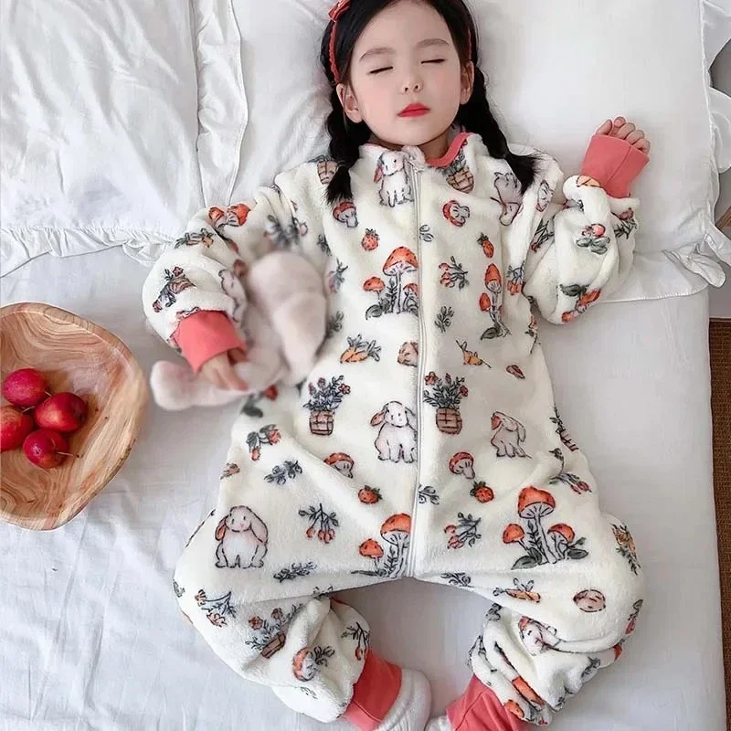 Cartoon Flannel Fleece Childre - Baby Clothing For Sleep ulasan dan harga