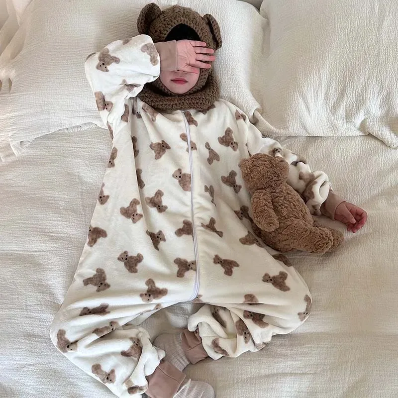 Cartoon Flannel Fleece Childre - Baby Clothing For Sleep ulasan dan harga