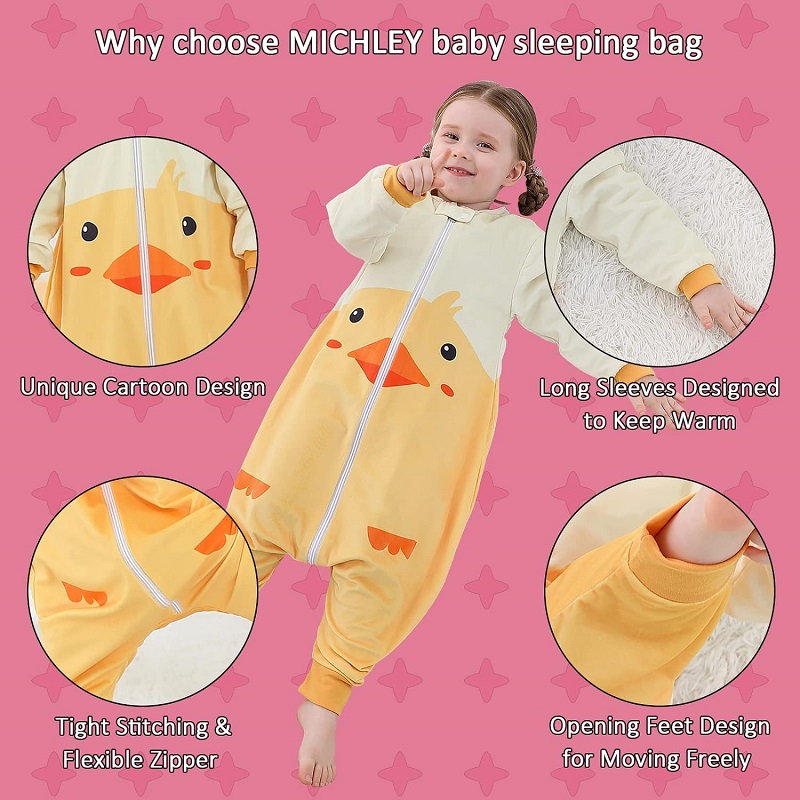 MICHLEY Halloween Cute Duck Ca - Fleece Sleep Bag ulasan dan harga